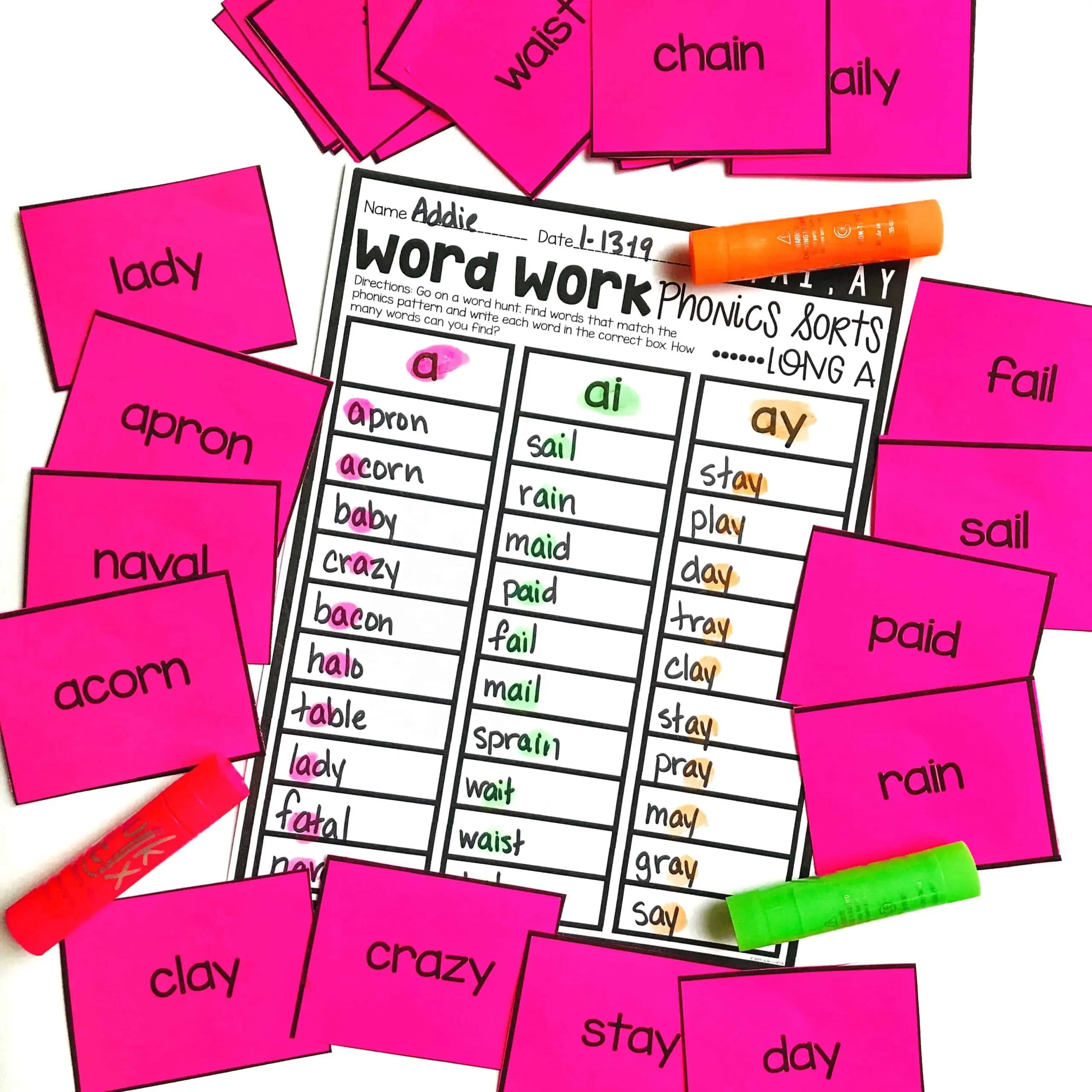 Word Sorts in the Classroom