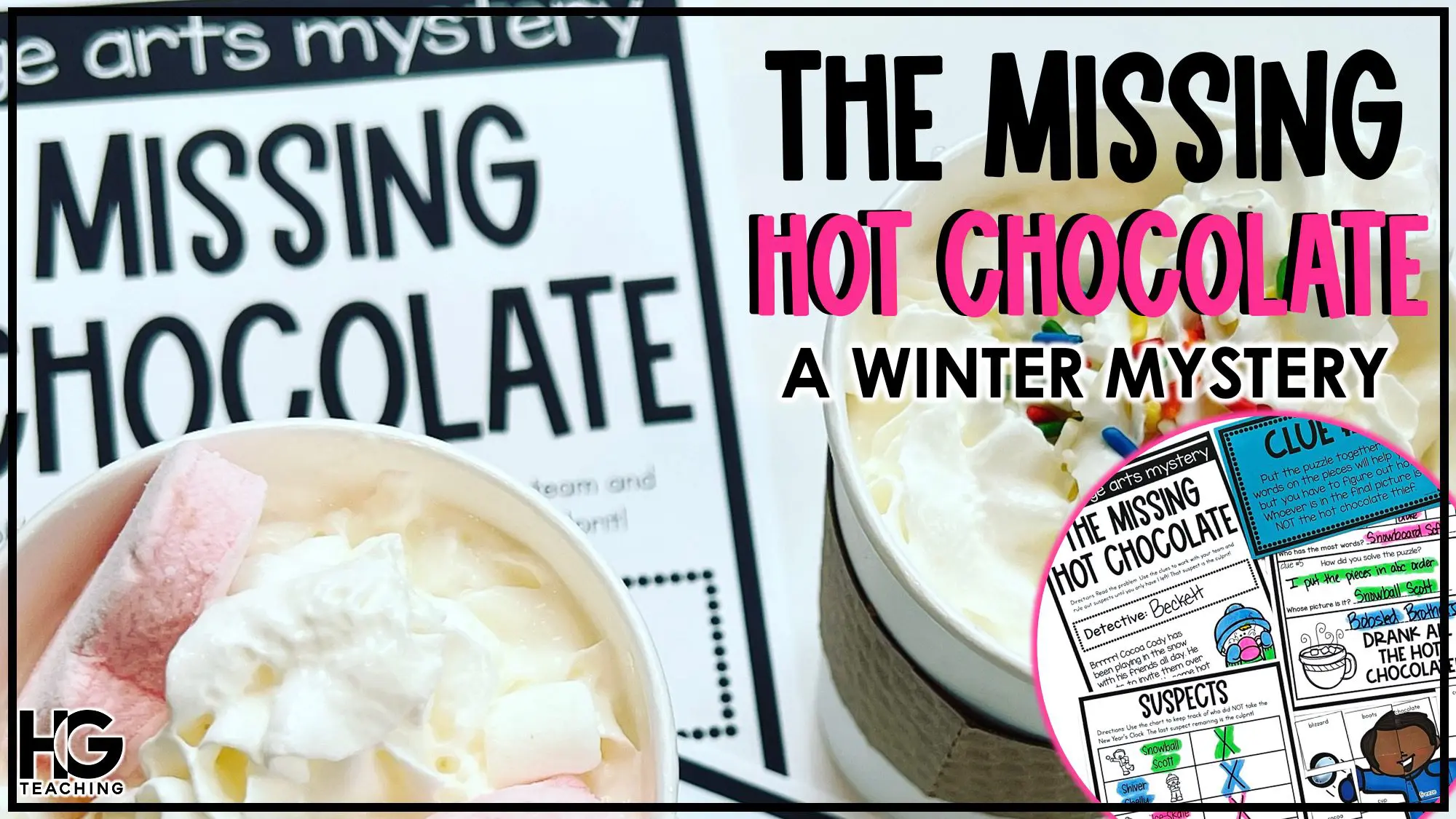 The Mystery of the Hot Cocoa Thief: A Language Arts Escape Room for 1st and 2nd Graders