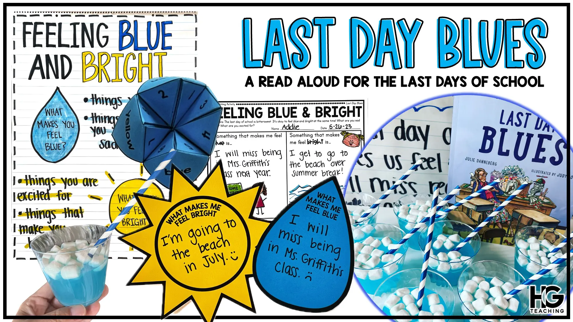 Last Day Blues Read Aloud Activities and Blues Juice Snack
